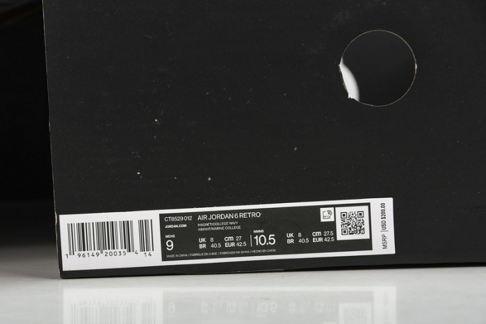 air jordan 6 "georgetown" ct8529-012