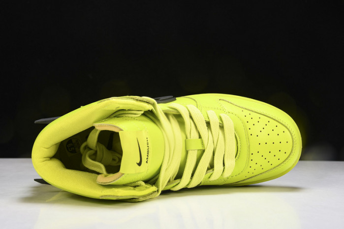 nike dunk high ambush flash lime cu7544-300