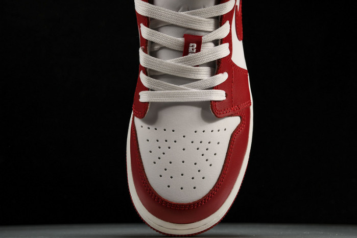 jordan 1 low gym red white - 553560-611