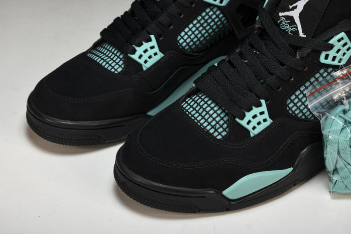 air jordan 4 black tiff any green bq7669-132