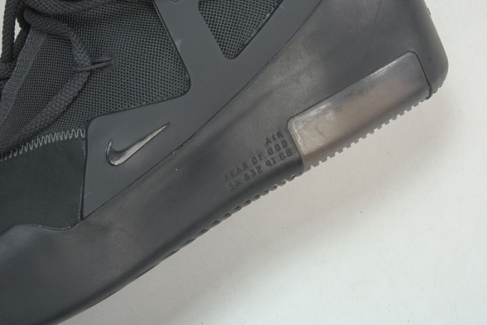 nike air fear of god 1 triple black - ar4237-005