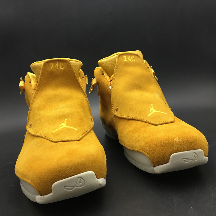 air jordan 18 retro "yellow suede" - air jordan - aa2494-701