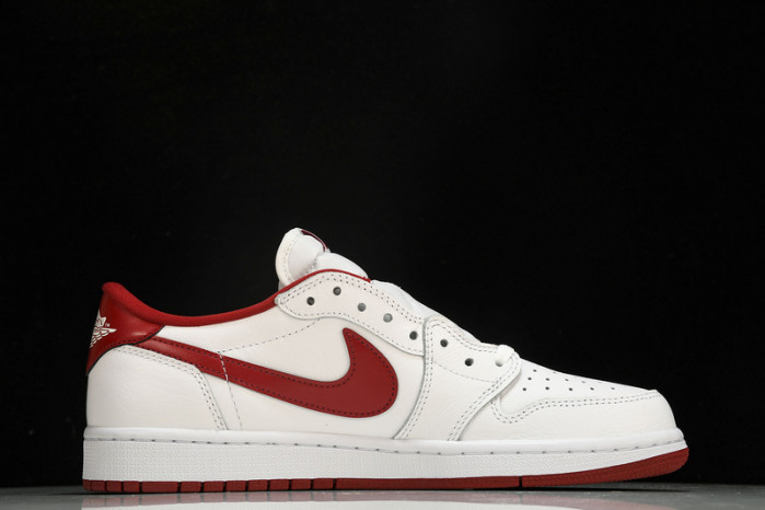jordan 1 retro low white varsity red - 705329-101