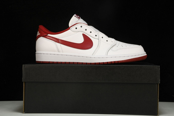 jordan 1 retro low white varsity red - 705329-101