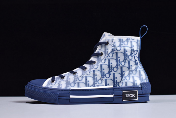 d1r* b23 oblique high top sneakers blue t004801-1055