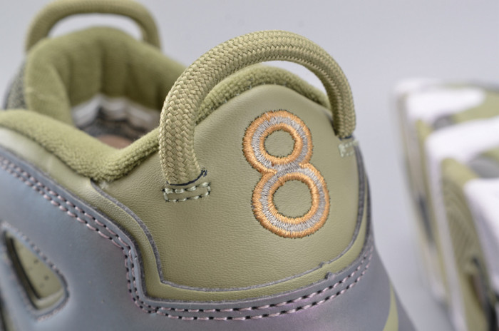 nike air more uptempo “iridescent” dark stucco/white 917593-001