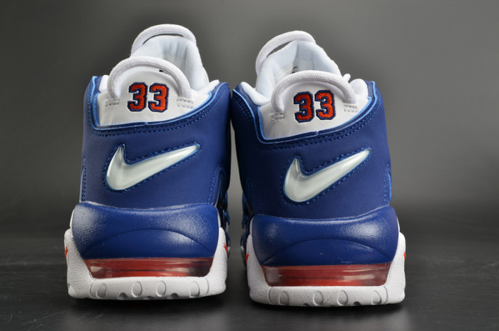 nike air more uptempo “knicks” white/deep royal blue womens 415082-103