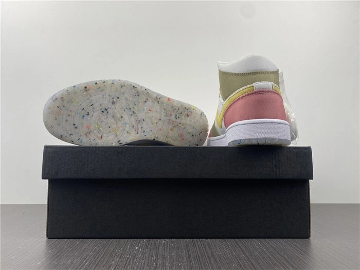 OdorResistant Jordan1 Mid SE Pastel Vivid Green Grind  DJ0338- 3706