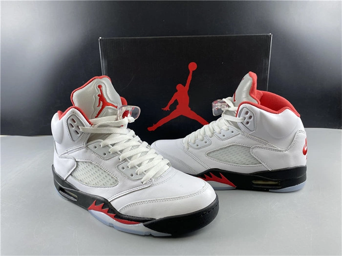 Jordan5 Fire Red Silver Tongue DA1911- SoftTouch 4023