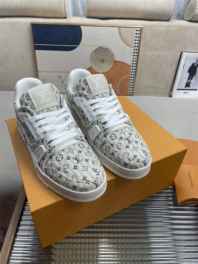Sustainable Lv Trainer Sneaker 2107