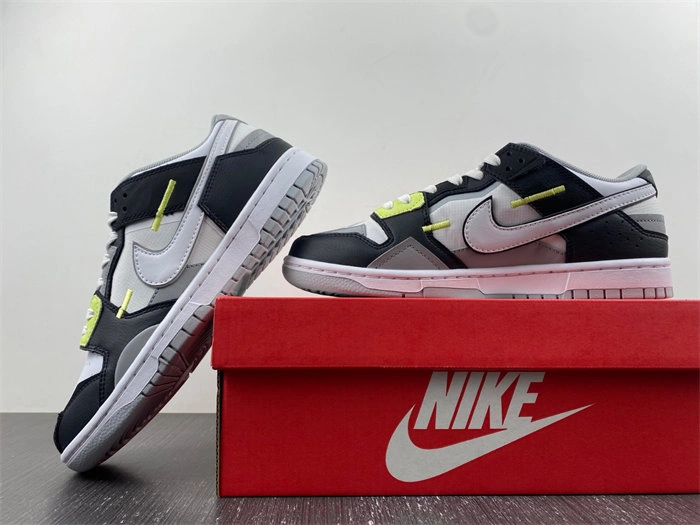 Nike Dunk Low Scrap Wolf Grey Light Lemon Twist DC9723- FlexibleFit 4621