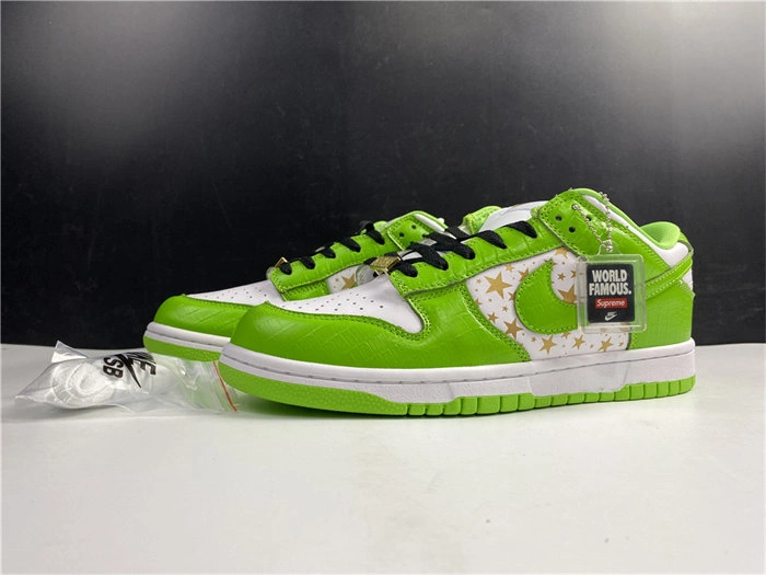 Nike SB Dunk Low Supreme Stars Mean Green DH3228- Practical 4873